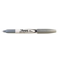 Marker sharpie metallic fine silver bx 12