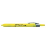 Highlighter Papermate Sharpie Accent Retract Yellow - Box 12