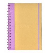 Note book collins naturals a5 elastic closure purple