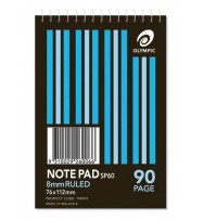 Note book olympic sp60 a7 spiral t/o - pack of 20