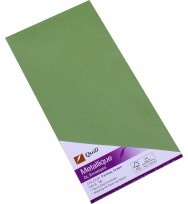 Envelopes quill dl metallique green pk10