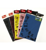 Paper sam & lucy a4 120gsm corrugated self ad blue/dkblue/grn 3pk