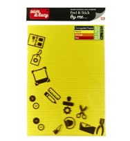 Paper sam & lucy a4 120gsm corrugated self ad yell/org/red 3pk