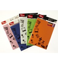 Foam sheets sam & lucy a4 1.8mm textured self adh org/red 2pk