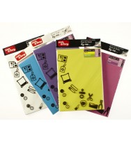 Foam sheets sam & lucy a4 1.8mm self adhesive blk/white 2pk