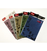Foam sheets sam & lucy a4 1.8mm glitter silver/gold/blk 3pk