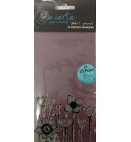 Envelope la carta dl metallic plum pk10