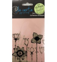 Envelope la carta c6 metallic pearl pink pk10