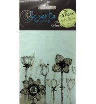 Envelope la carta c6 metallic arctic blue pk10