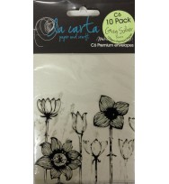 Envelope la carta c6 metallic grey silver pk10