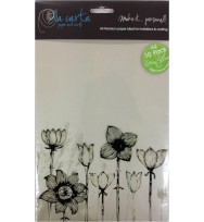 Paper la carta a4 120gsm metallic grey silver pk10