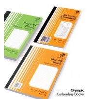 Inv/stat book olympic 725 trip c/less 8x5 50lf - pack of 10