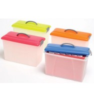 Carry case crystalfile summer cols orange