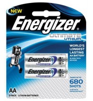 Battery energizer lithium l91 aa bp2