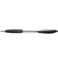 Pen Bic BP Atlantis Retract Black Bx 12