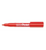 Marker pentel nn50 bullet point red bx 12
