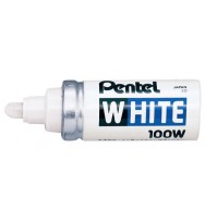Marker pentel x100w stubby white bx 12