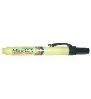 Marker artline clix retract perm bullet black bx 12
