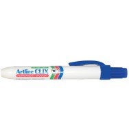 Marker artline clix retract perm chisel blue bx 12