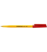 Pen staedtler bp stick 430 f red bx10