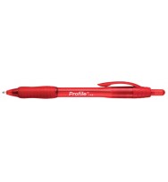 PaperMate Profile Retractable Ballpoint Pen Red Pack of 12