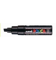 Marker uni posca pc8k chisel tip black