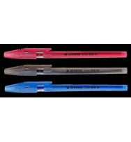 Pen stabilo liner 808 bp med black bx 10