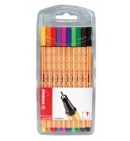 Pen stabilo fibre tip point 88 0.4 pk10