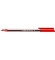 Pen staedtler bp stick ice 432 med red bx10