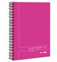 Note book spirax a5 platinum 405p pink 90gsm 101p pk 5