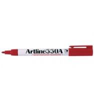 Marker w/b artline 550a bullet red bx 12