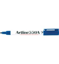 Marker w/b artline 550a bullet blue bx 12