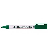 Marker w/b artline 550a bullet green bx 12