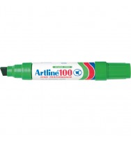 Marker artline 100 xbroad green pk 6