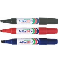 Marker artline 30 chisel asst bx12