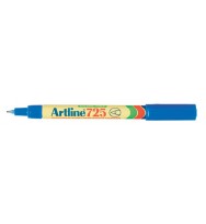 Marker artline 725 permanent fine point blue bx 12