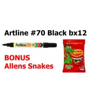 Marker artline 70 bullet black 