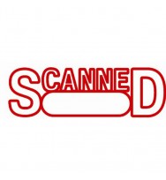 X-Stamper 1197 'Scanned Date' -Red