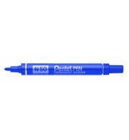 Marker pentel n50 perm bullet blue bx 12