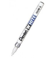 Marker pentel x100w-s white fine bx 12