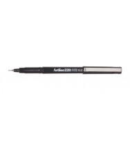 Marker artline 220 superfine point black 0.2mm - box of 12