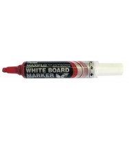 Marker whiteboard maxiflo pentel mwl6 chisel tip red bx 12