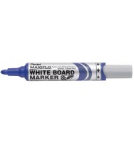 Marker w/b pentel maxiflo mwl5-c bullet blue bx 12