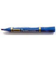 Marker pentel n860 chisel blue bx 12