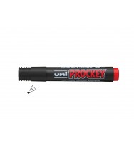 Marker uniball prockey pm126 chisel red bx 12