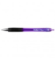 Pen artline bp flow 1.0mm retractable purple bx 12