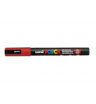 Marker uni posca pc3m bullet tip red