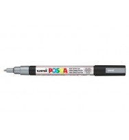 Marker uni posca pc3m bullet tip silver