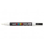 Marker uni posca pc3m bullet tip white