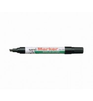 Marker uni 580b perm chisel black bx 12